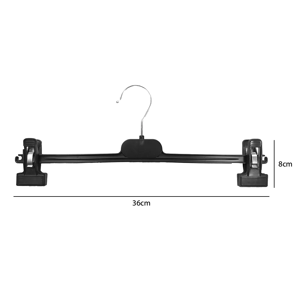 Plástico antiderrapante cabide, calças clipe, armazenamento de guarda-roupa, cabide telescópico, saia organizador, cabides, 10pcs