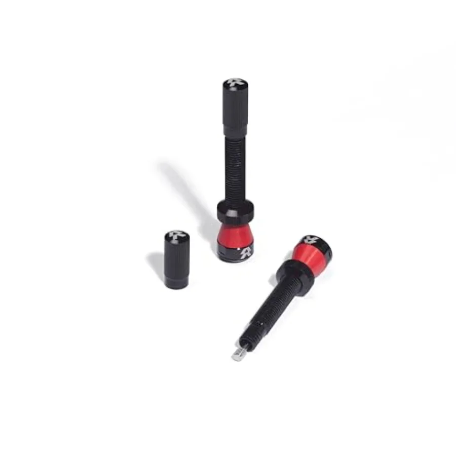 

Fillmore Tubeless Bike Tire Valves - 50mm Black Pair - for Road Mountain Bike and Cyclocross tubeless Wheels.
