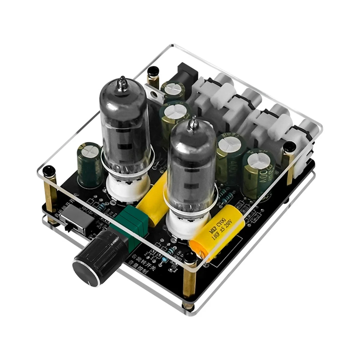 6K4 Tube Preamplifier Amplifiers HiFi Tube Preamp Bile Buffer Auido Amp Speaker Sound Amplifier Home Theater DC12-16V