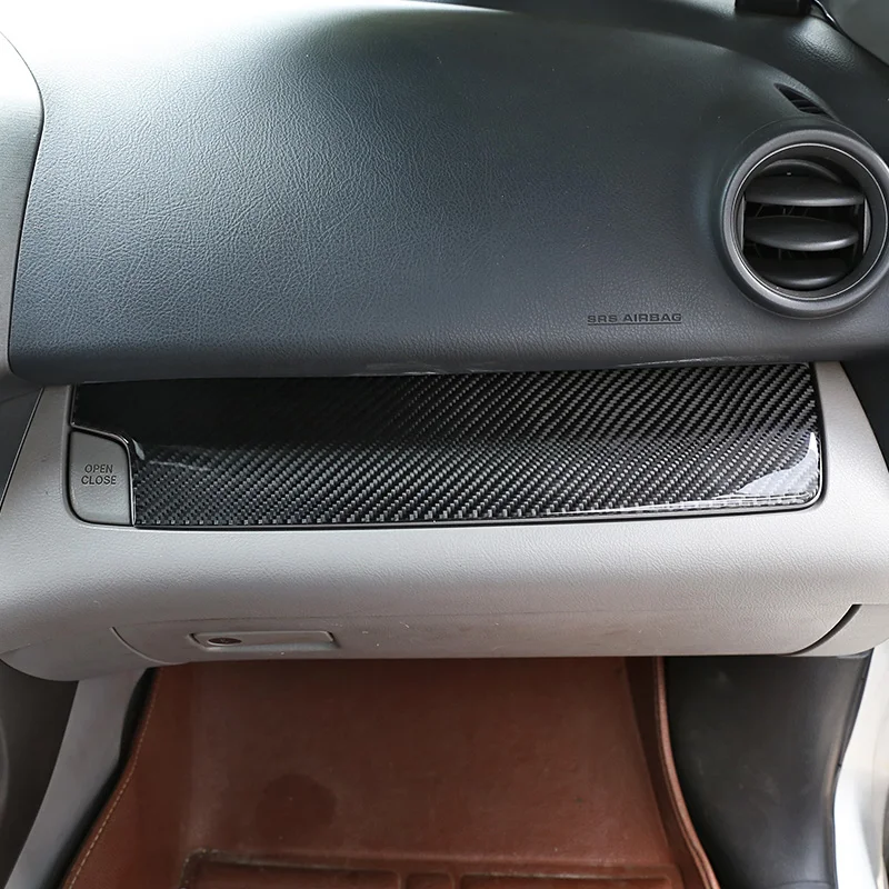 For Toyota Rav4 RAV 4 2006-2012 Carbon Fiber Car Center Control Copilot Dashboard Panel Cover Car Accessories