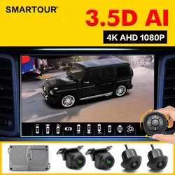 3.5D AI 360 Degree Surround View Camera  AHD 1080P Rear/Front/Left/ Right View 4CH Driving Recorder 360 Degree Bird View System