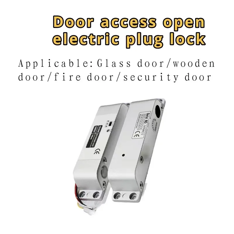 MktStleat 12 V Electric Lock Surface Mounted Installed Wood Door Iron Door Electric Lock Door Lock Office Home