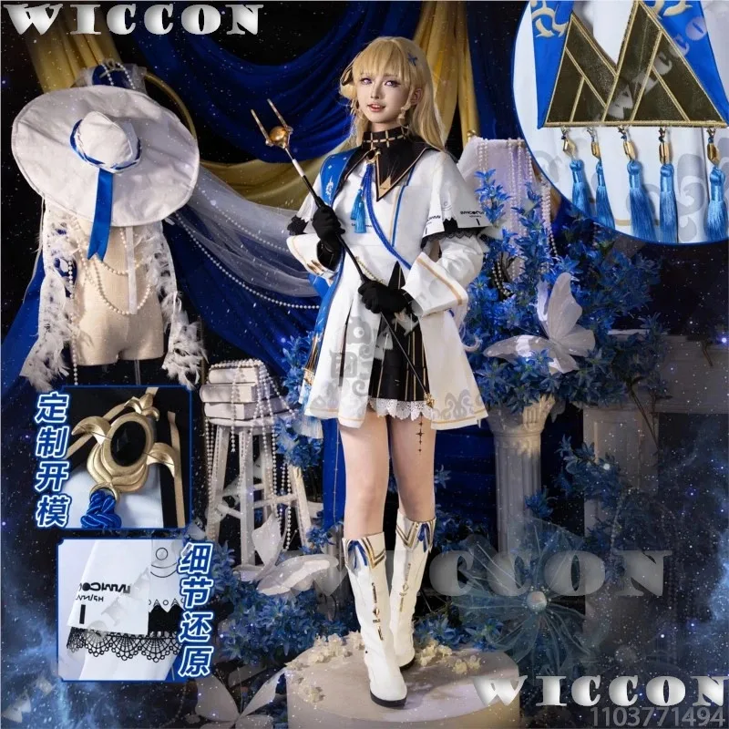 Phoebe juego Wuthering Waves Coaplay peluca rubia zapatos Prop Sexy vestido de Lolita mujer chica traje fiesta de Halloween Cos personalizado; 3, k8