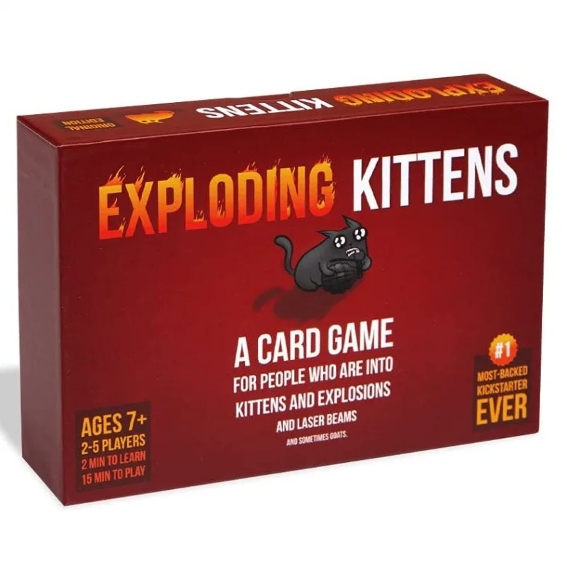 Exploding Kittens, Imploding Kittens, Streaking Kittens, Zombie Kittens, Barking Kittens -Family Gathering Board Game