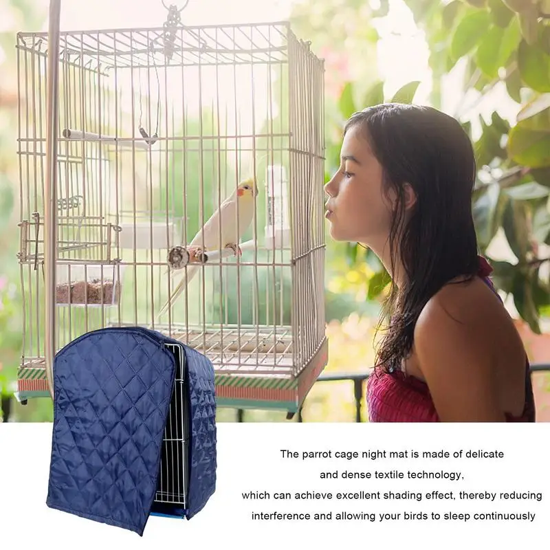 Large Bird Cage Cover Large Polyester Cover For Bird Cage Heat Resistant Waterproof Cover Supplies With Side Window For Birdcage