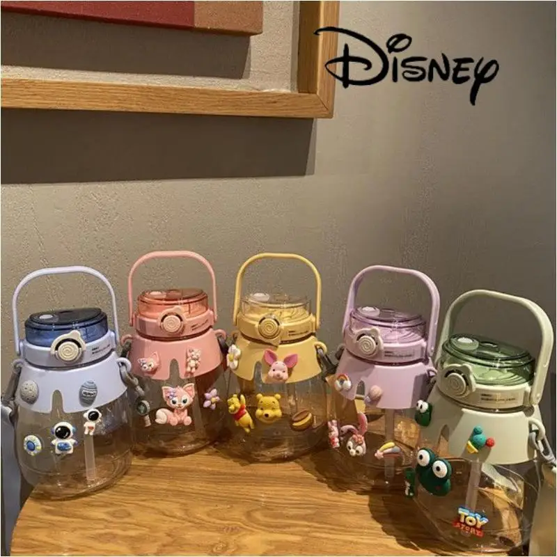 

Disney Winnie The Pooh Water Cup Piglet Tigger Summer Portable Sports Kettle Cartoon Anime Portable Linabell Stellalou Handy Cup