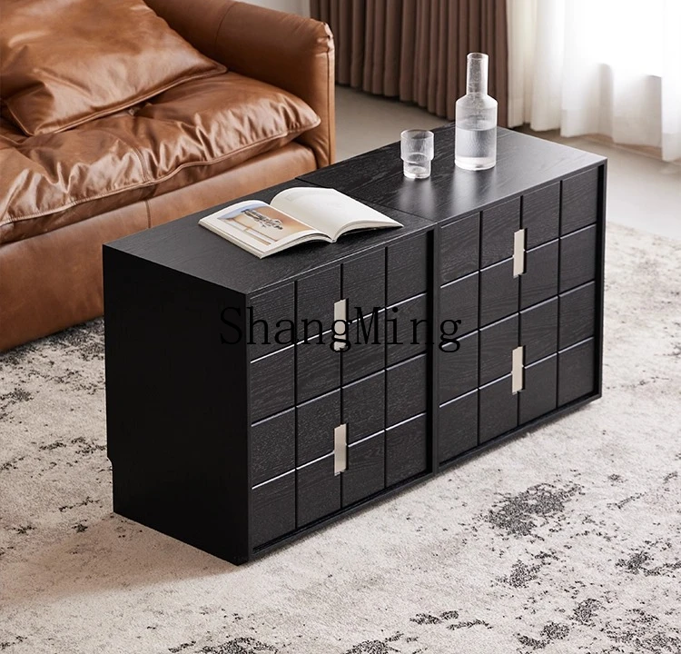 

FG Modern Living Room Multifunctional Module Combination Bedroom Storage Cabinet Floor-to-ceiling black card door cabinet