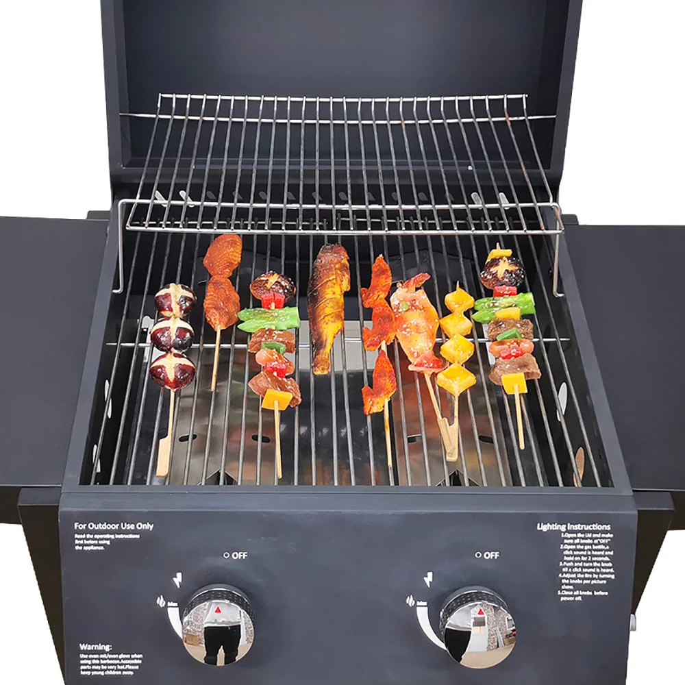 

Portable Outdoor Modern Kitchen Trolley Moveable Carbon Fuel BBQ Grill with Cover for Picnics & Camping