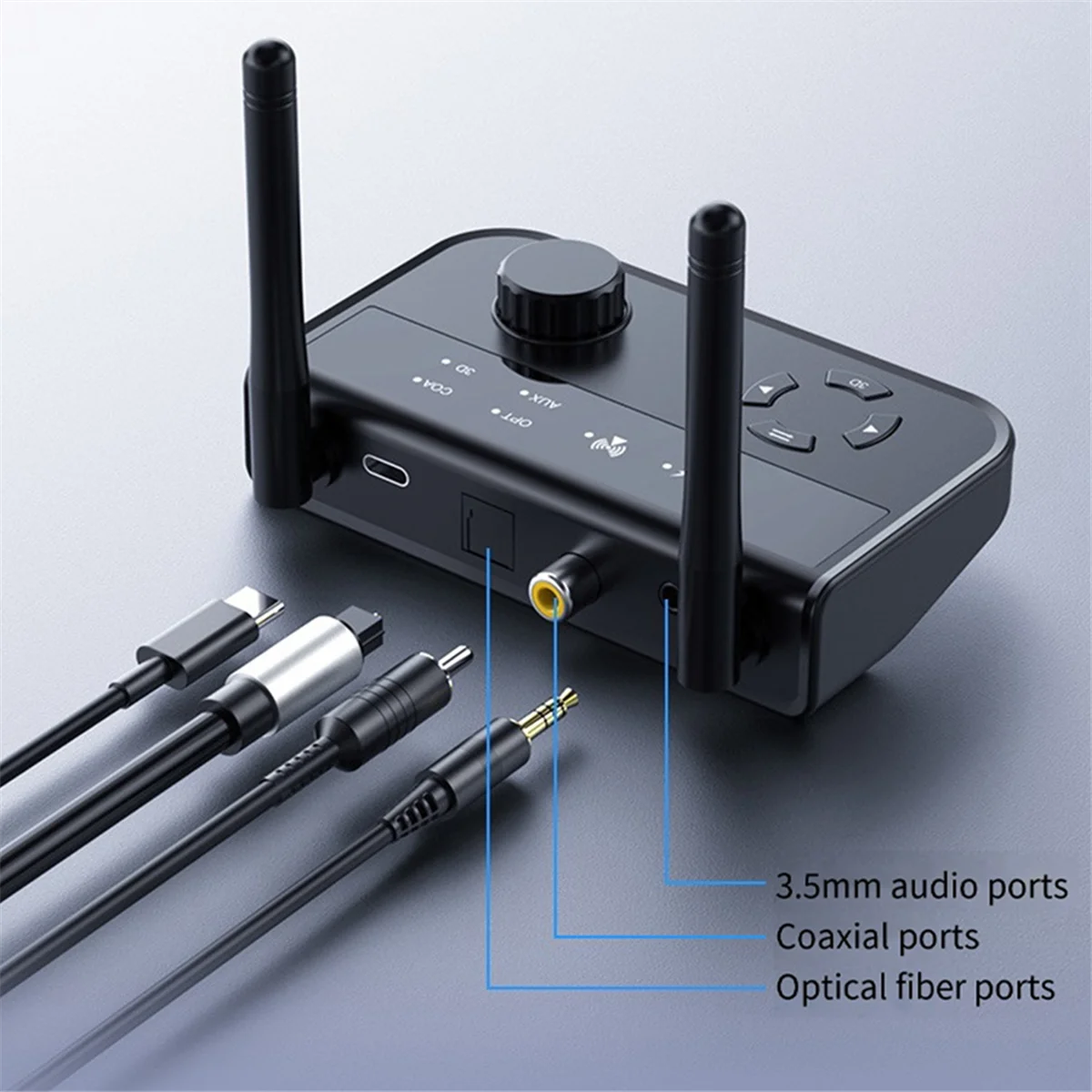 

Отлично! 5.3 Музыкальный Bluetooth-приемник «три в одном» поддерживает оптоволоконный коаксиальный/AUX цифровой сигнал, качество звука 3D B41
