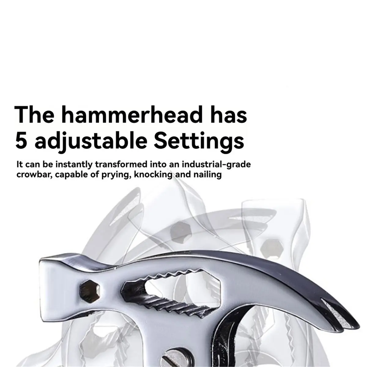 Martelo de chifre de ovelha multifuncional conectado, chave universal, barra de alavanca, levantamento de madeira, martelo de chifre de ovelha