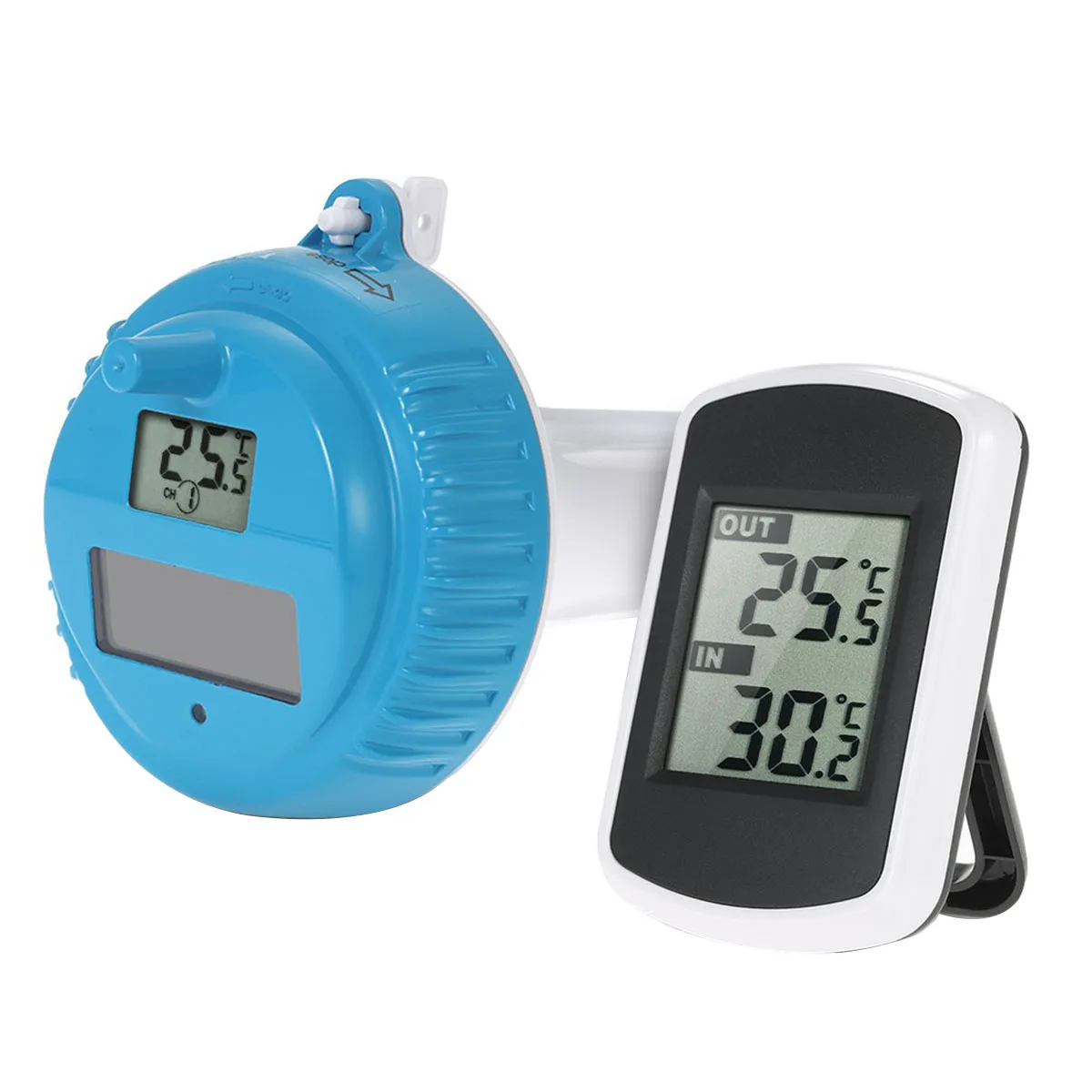 

Digital Water Wireless Swimming Floating Monitor Leak-Proof Remote Sensor Wall Mount Dual Temperature Measurement Pool