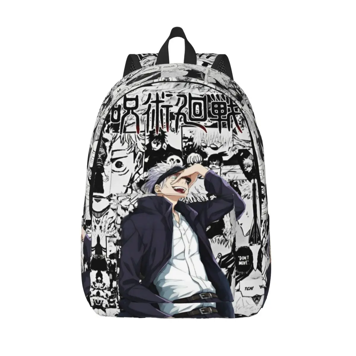 Anime Satoru Gojo Cool Backpack Outdoor Student Hiking Travel Handsome Japanese Daypack Men Women Laptop Computer Shoulder Bag