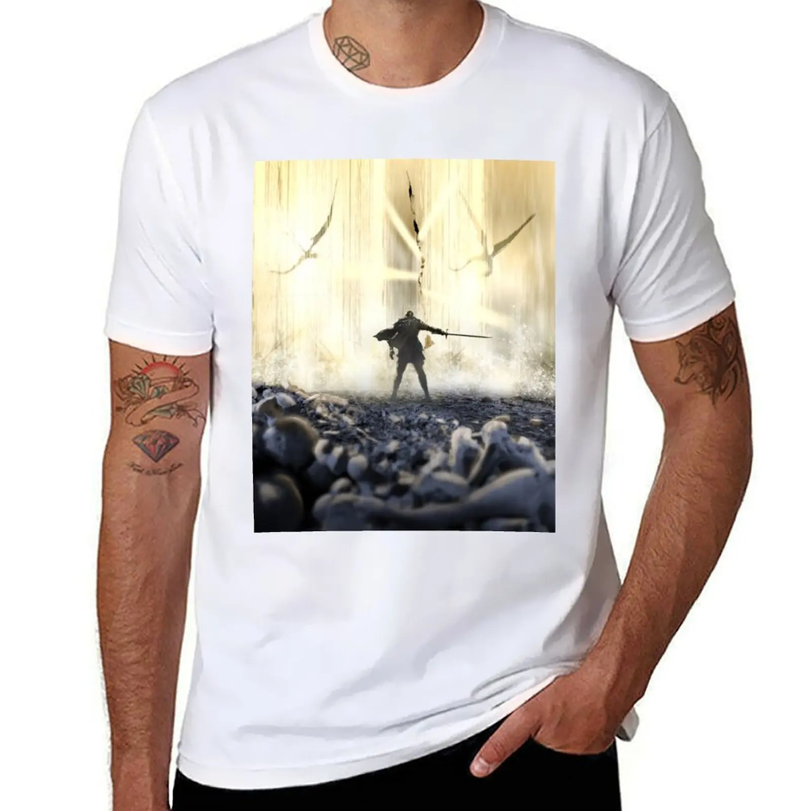 

Gardens of the Moon - Malazan First at Shore - Lightfall T-Shirt cotton t shirt man t shirts for man pack cotton T-Shirt