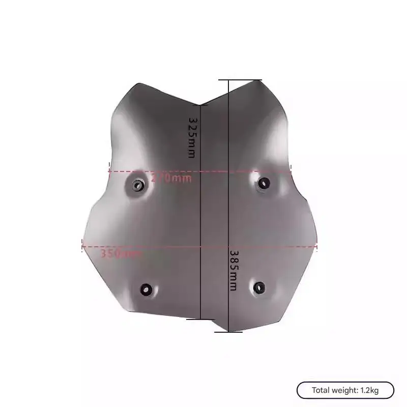 For BMW F850GS ADV windshield extension front spoiler and weatherproofing