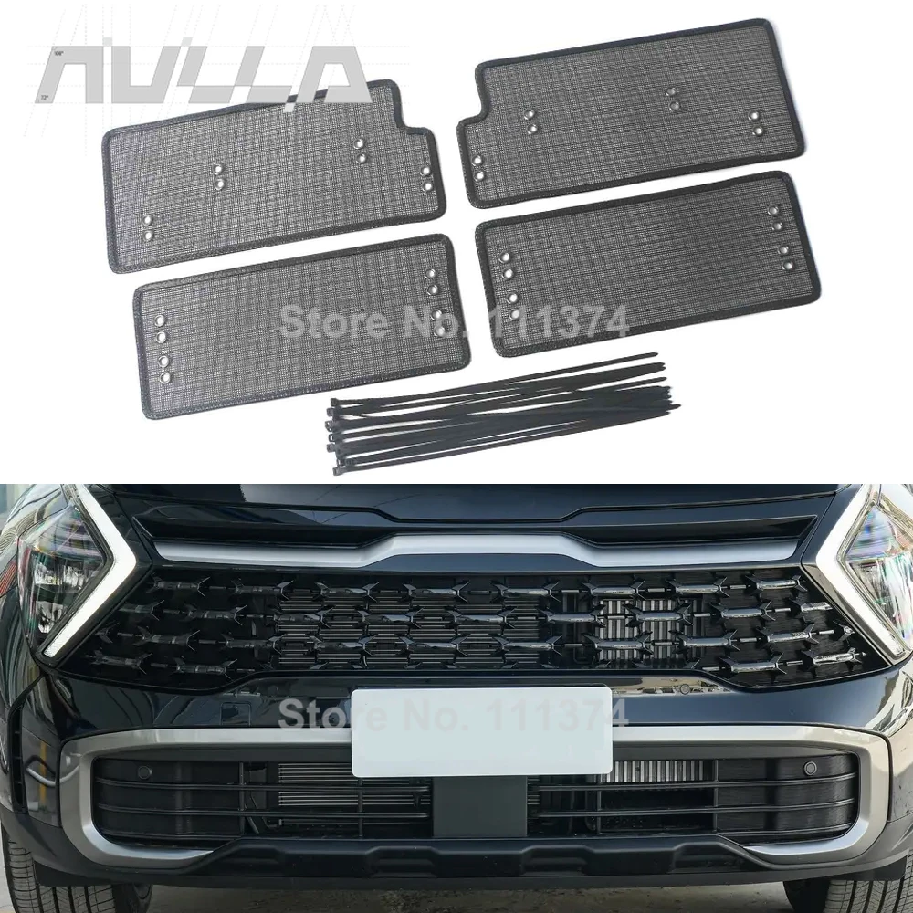 

For Kia Sportage NQ5 2022-2025 Insect Screening Mesh Front Grille Insert Net Anti-mosquito Dust Accessories