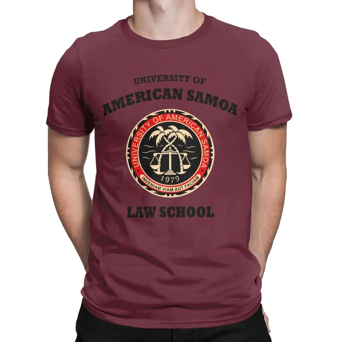 Better Call Saul  Of American Samoa Law School T Shirt for Men Round Collar Tee Shirt 100% Cotton Clothing Round