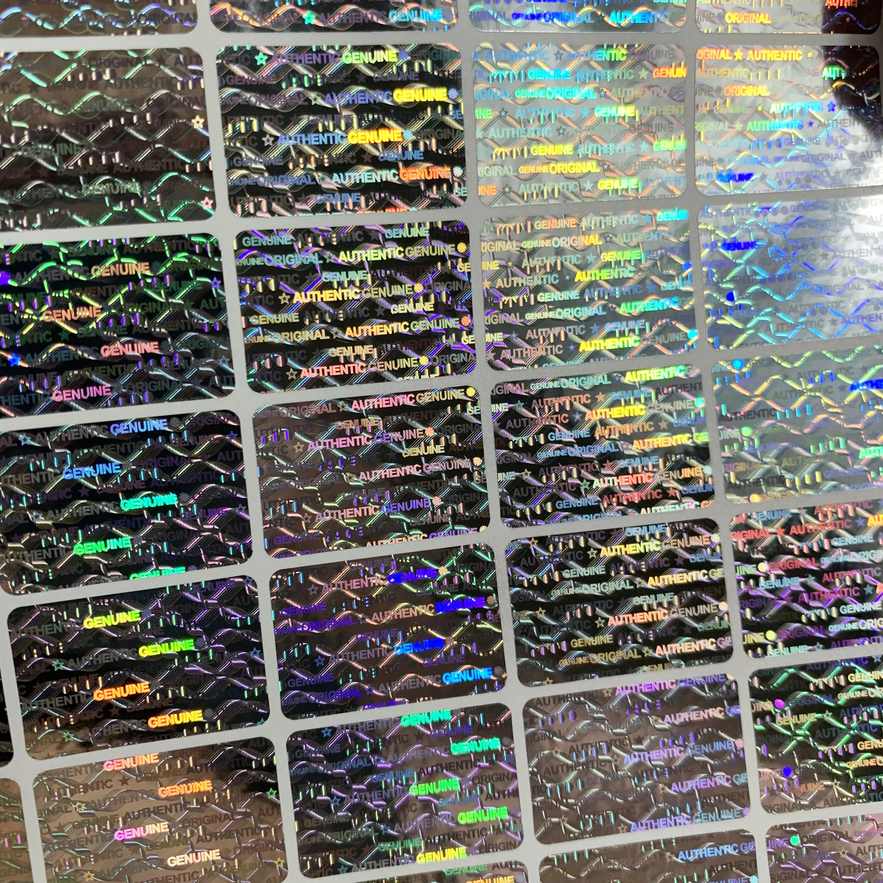 270 шт./540 шт. серебряная голографическая защитная наклейка, оригинальные лазерные защищенные от несанкционированного доступа подлинные уплотнительные наклейки для подарочной упаковки