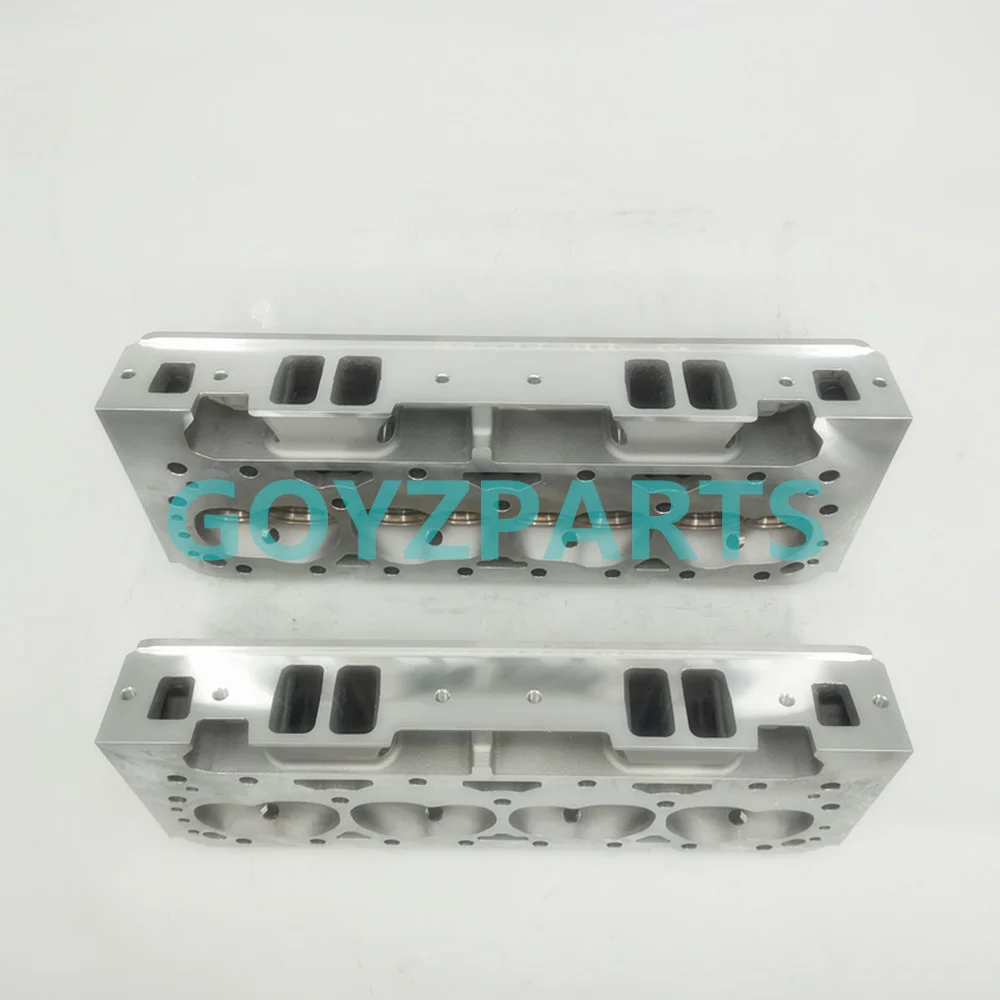 Straight SBC Small Block Chevy Aluminum Bare Cylinder Head Compatible with Chevy Small Block 302/327/350/383/400 SBC 200cc Intak