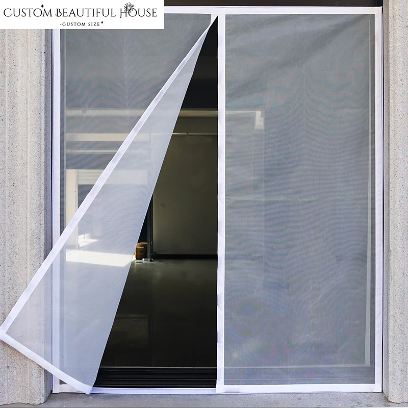 

Custom Size New Powerful Magnetic Mosquito Net Indoor Window Screen Mesh Curtain Tulle Automatic Closing Simple Installation