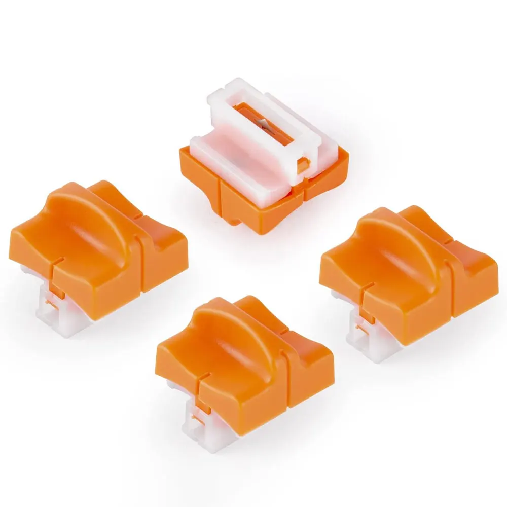 4-piece paper cutter replacement blade pack, sliding replacement blade, suitable for cutting coupons, kraft paper and photos.