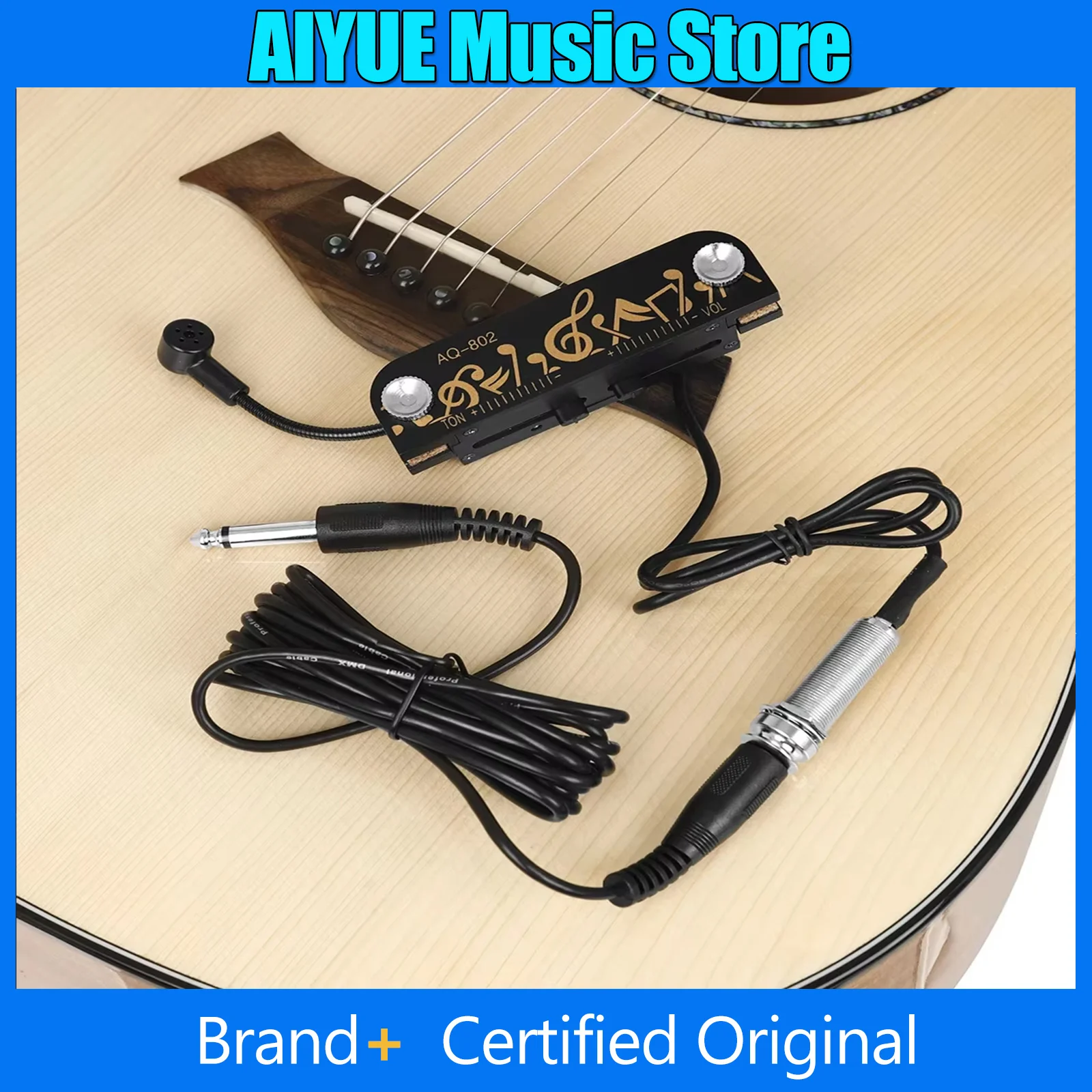 

Активные звукосниматели для акустической гитары HQ со встроенной регулировкой высокого и низкого напряжения, видимые, аксессуары для гитары