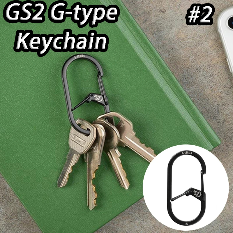 GS2 Multifunctional Backpack Hook G-type Stainless Steel Portable Keychain Outdoor Water Bottle Storage Quick Hanging Buckle