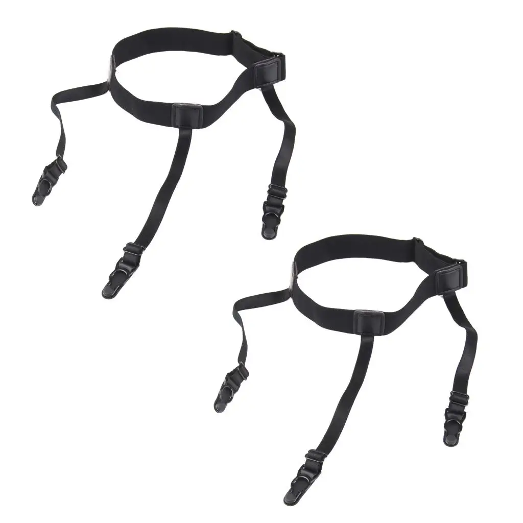 

Elastic Leg Thigh Garter Belt Non Slip Suspender Adjustable Strap Sock Holder for Men and Women Office Outfit