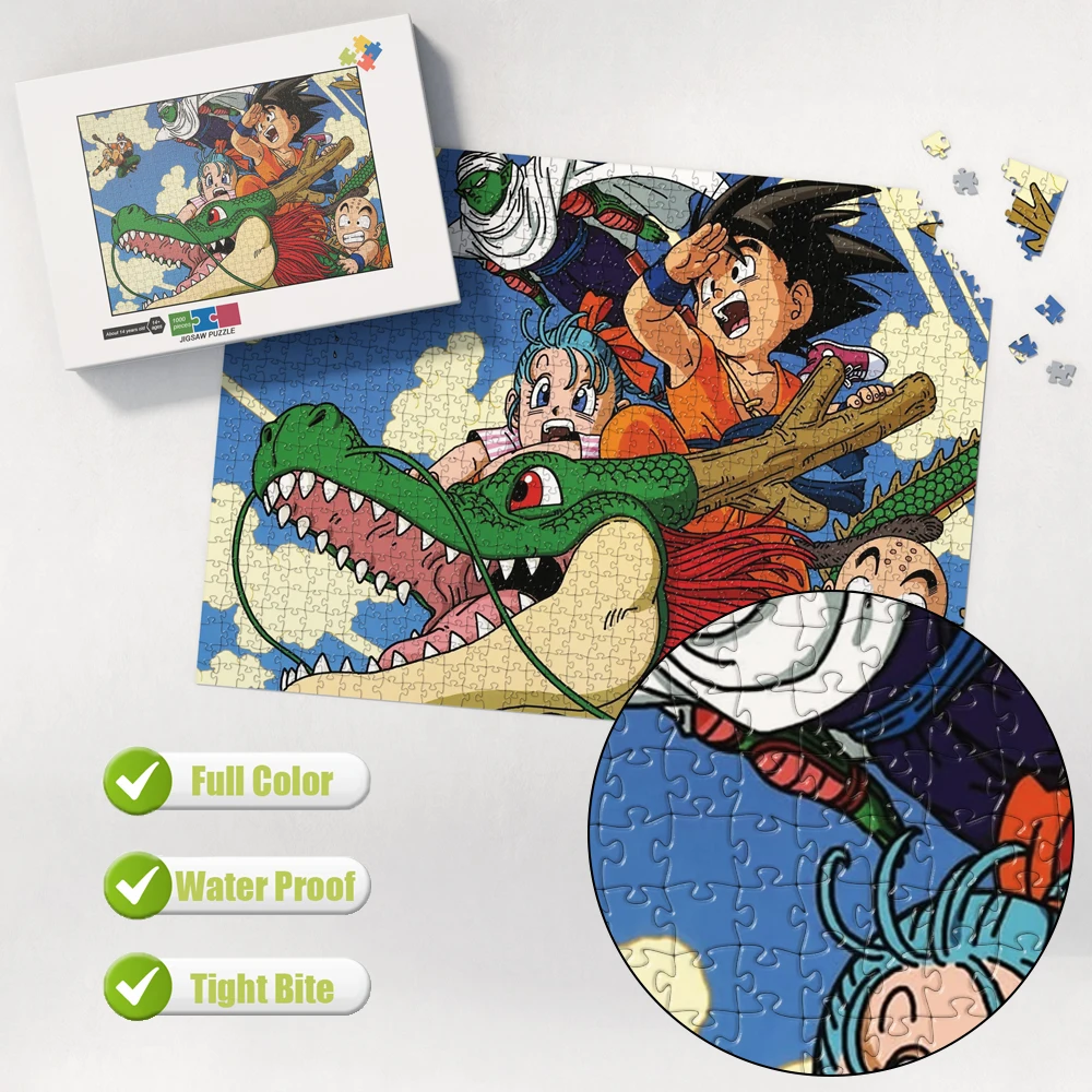 Anime Dragon Ball Early Shenron Team Wooden Jigsaw Puzzles Brain Teaser Board Games for Adults Fun Educational Pedagogical Toys