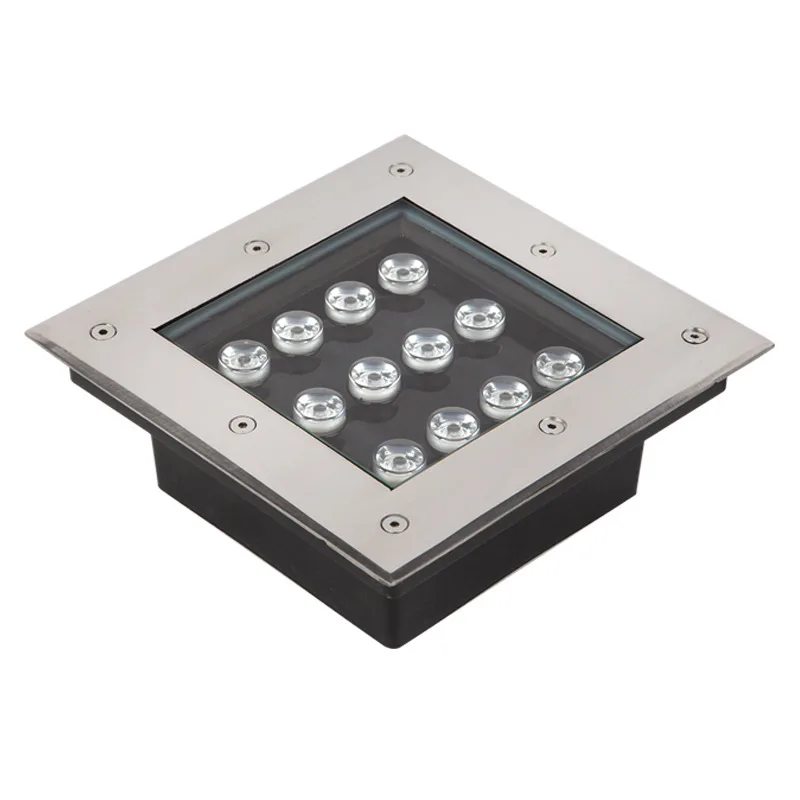 مربع LED ضوء تحت الأرض LED في الهواء الطلق ضوء أرضي حديقة مسار دفن ساحة مصباح RGB AC85-265V IP67 #2