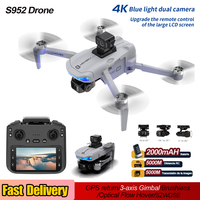 New S952 MAX Profesional GPS Drone With 4K Camera 3-Axis Gimbal 5G WiFi Brushless RC Quadcopter Screen Control Fishing Dron Toys
