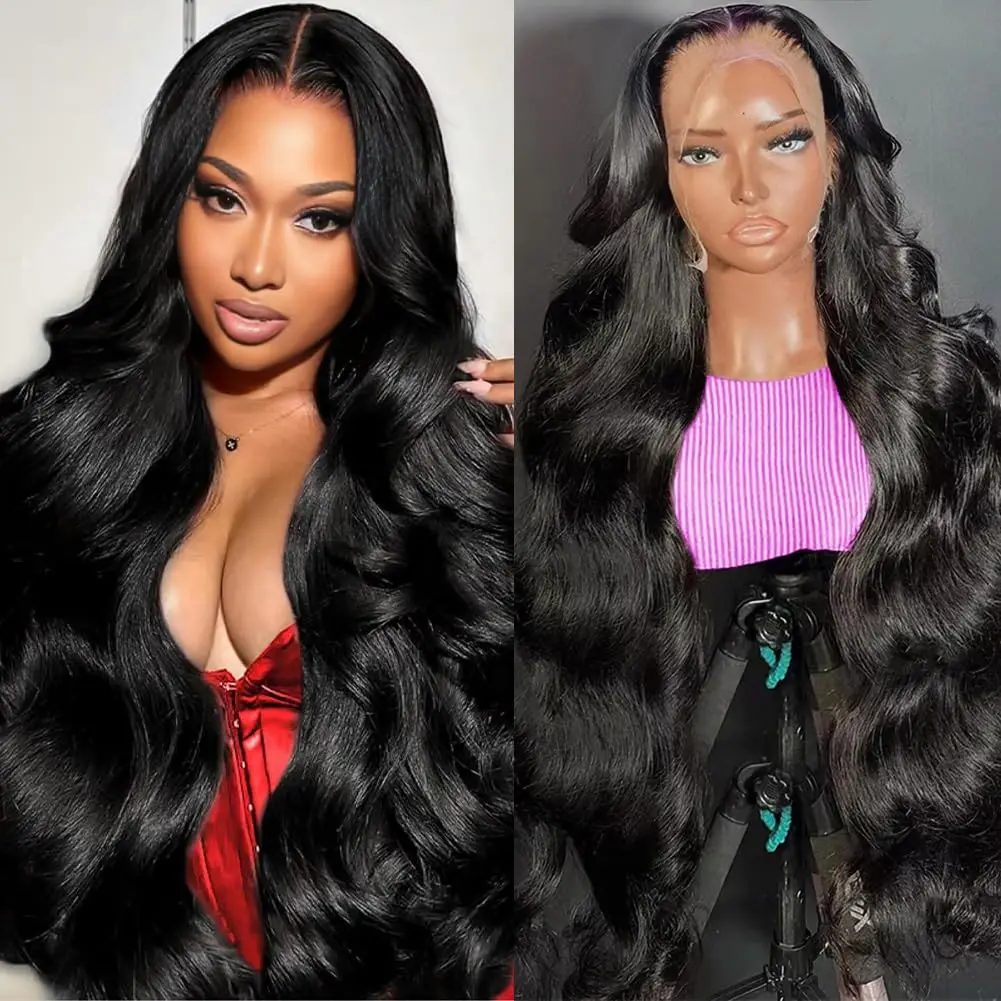 Body Wave 200 Density 18‑44 Inch HD Human Hair Wig 13x4 Lace Front 5x5 Closure Natural Hairline For Black Women Versatile Styling