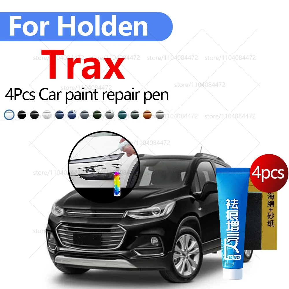 

Ручка для ремонта автомобильной краски для Holden Trax 2013-2020, аксессуары для ремонта царапин, 4 шт., белый, оранжевый, черный, серебристый, красный, синий, серый