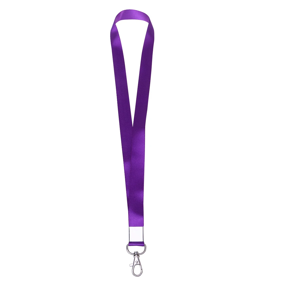 Mens Key Lanyard Card Sleeves with Clip Lanyards for Id Badges Purple Cloth Holder Miss