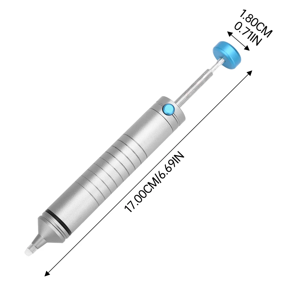 Ręczna próżniowa pompa ssąca do lutowania 350 ° Odporna na temperaturę przyssawka lutownicza 170 mm Aluminiowa, wydajna pompa rozlutowująca