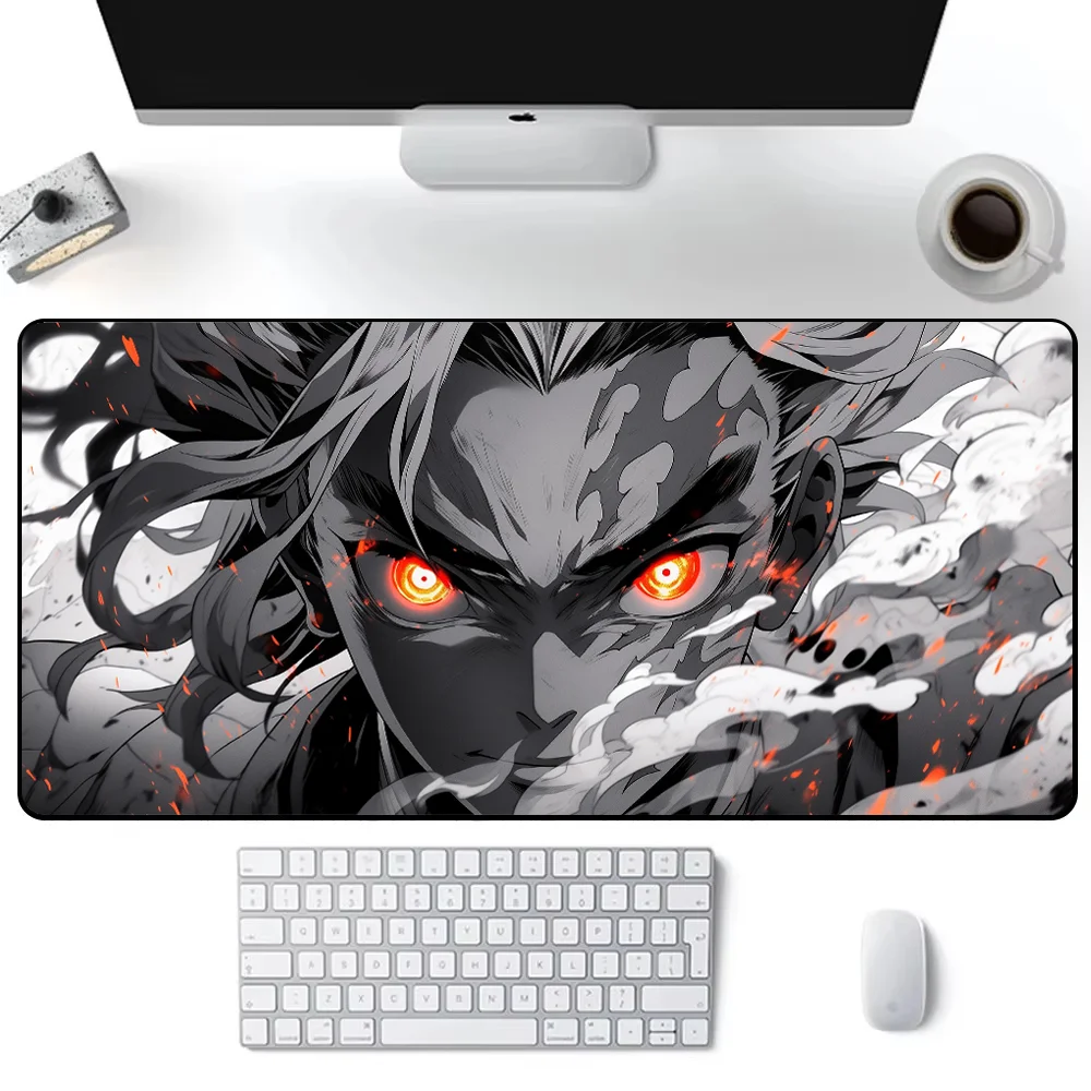 Gaming MousePad 400x900 Demon Slayer Anime Mouse Pad Office Desk Mat Esports Keyboard Rug Game Room Accessories Office Carpet