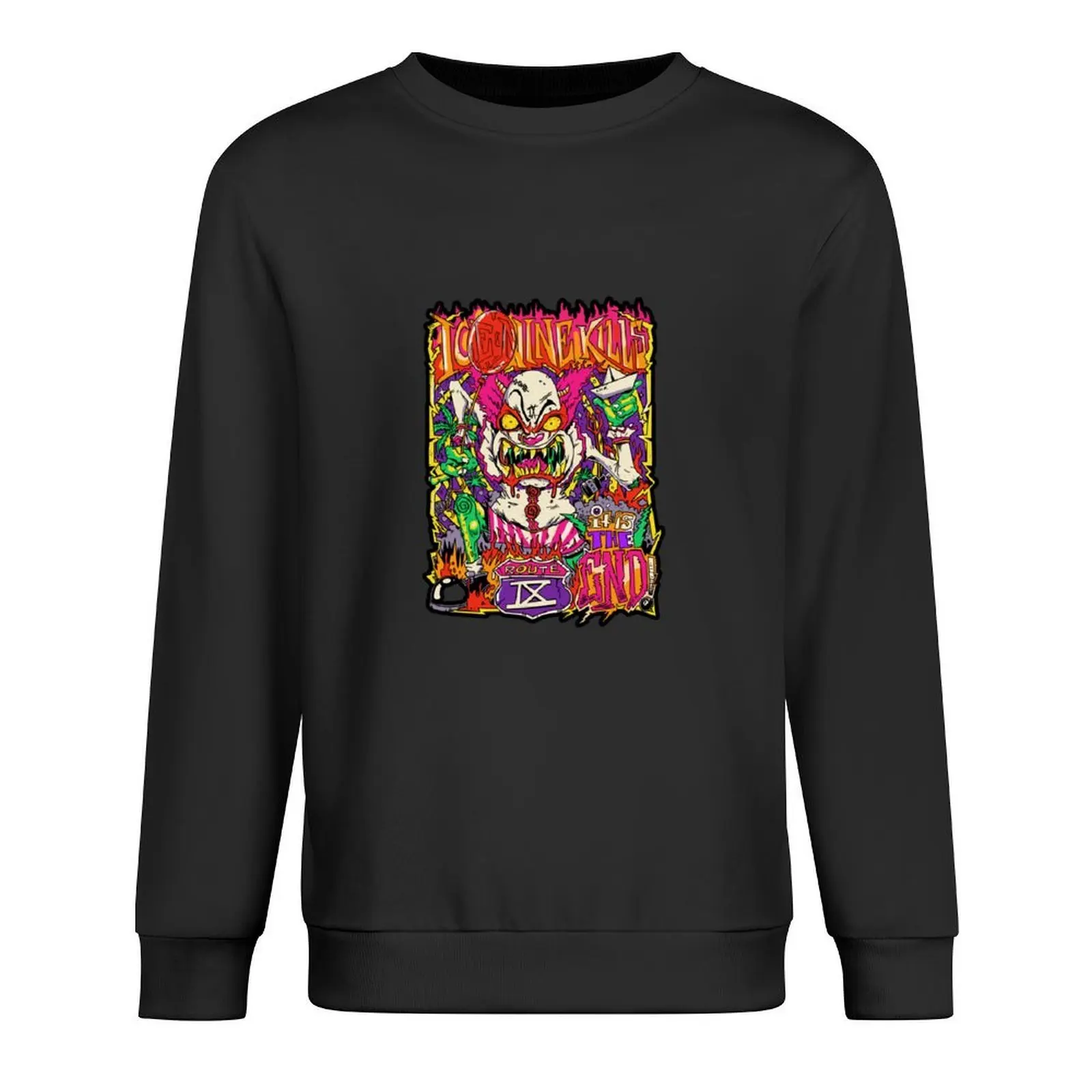 

Zombie Clown Pullover japanese style men's sweat-shirt graphic t shirts men mens clothing oversize sweatshirts
