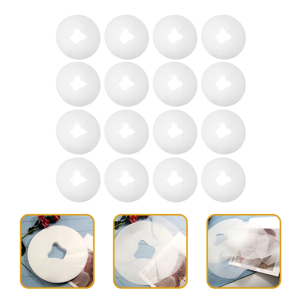 

200pcs Non Woven Disposable Massage Headrest Pads Face Pillow Cover Cushion Spa Salon Clinic Hospital Hygienic Soft Travel