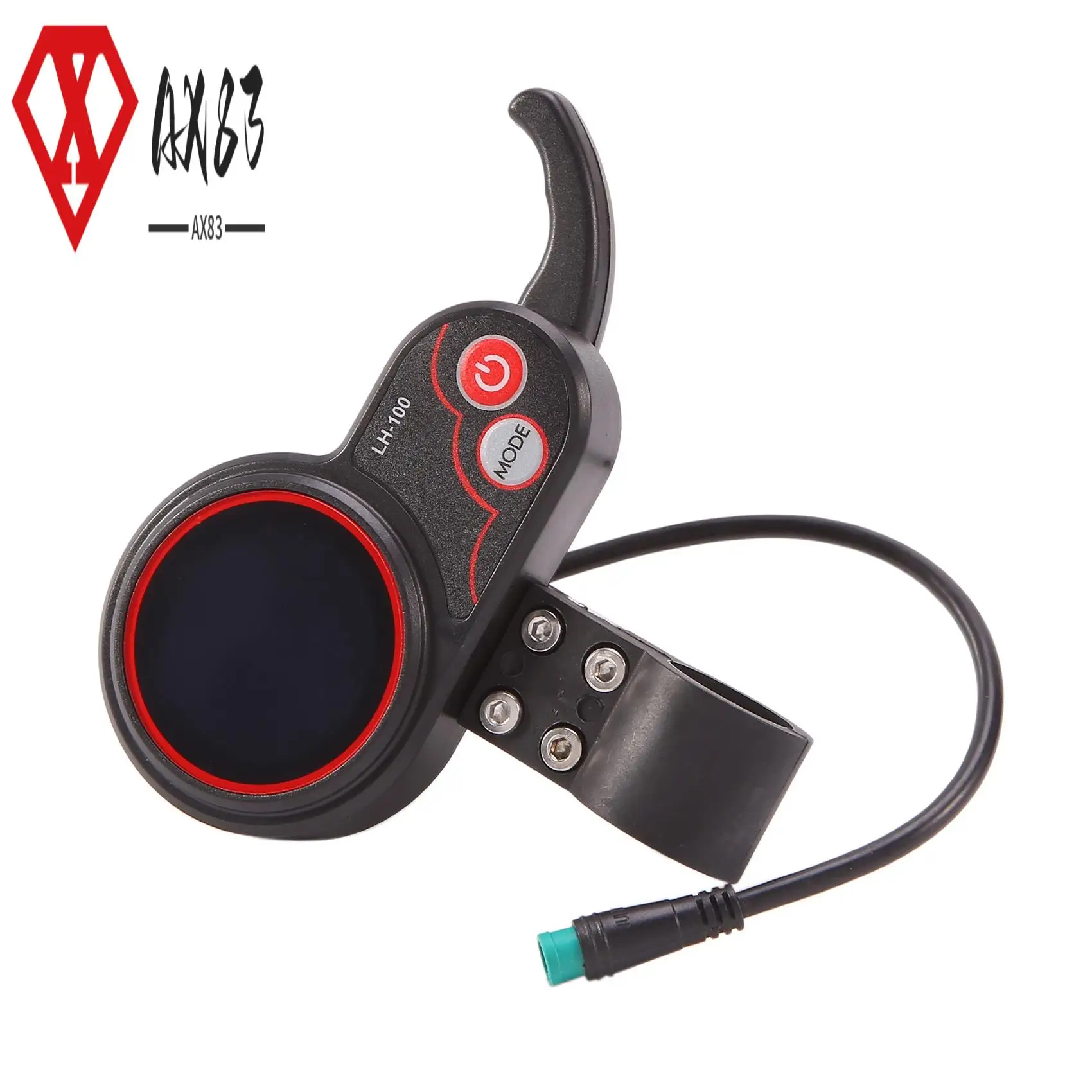

AX83-LCD-LH100 24 В/36 В/48 В/60 В Дисплей для электрического велосипеда Панель управления дроссельной заслонкой и спидометром для электрического скутера