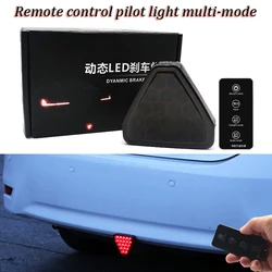 Dynamic Remote Multimode F1 Style Brake Lights Car Triangle Rear Third Brake Lights Pilot Warning Stop Safety Lamp For JDM BBA