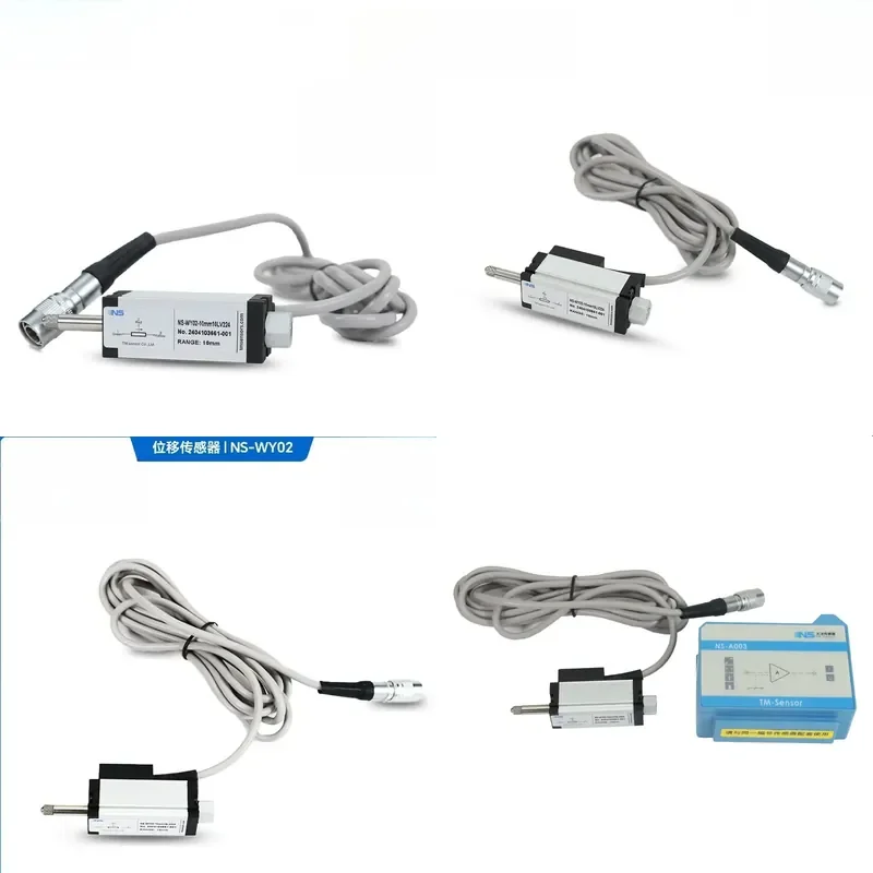 for Tianmu NS-WY02 Displacement Sensor Aluminum Alloy Built-in Spring Automatic Reset Analog Output Linear Position