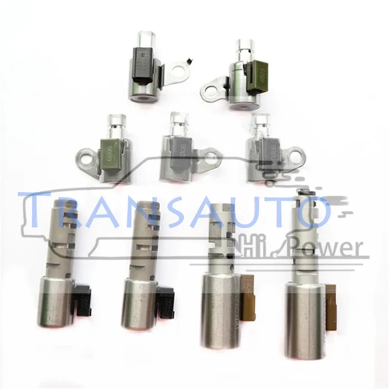 TB-60NF TB65-SN A960E A960 Auto Transmission Solenoids Kit 9pcs for Toyota Lexus 6-SPEED IS250 GS300  IS300  05up