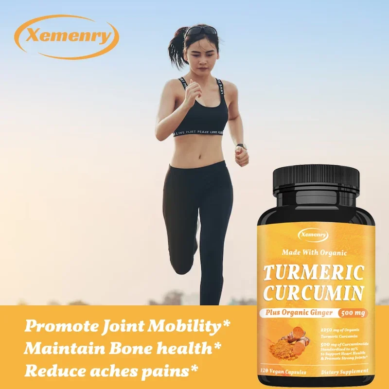 Turmeric Curcumin Capsules - Supports Joints, Digestion, Immune Health, and Relieves Joint Inflammation