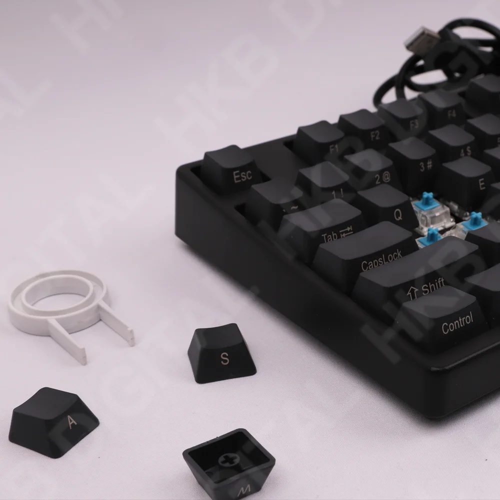 Keycaps for Mechanical Keyboard Black PBT OEM Profile Height 108 Keys Side Print 61 87 104 Keyboard GK61 SK61 Anne Pro 2 PC Game