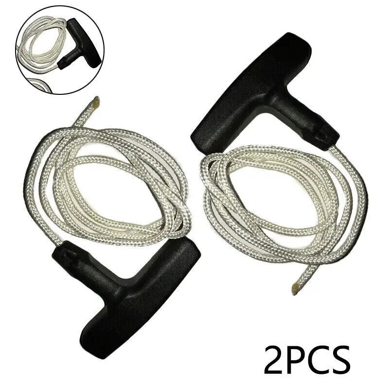 2 قطعة مجموعة الحبل سحب جزازة العشب مقابض الحبال استبدال لهوندا لكوهارا لكاواساكي ل بريجز العشب الانتهازي اكسسوارات