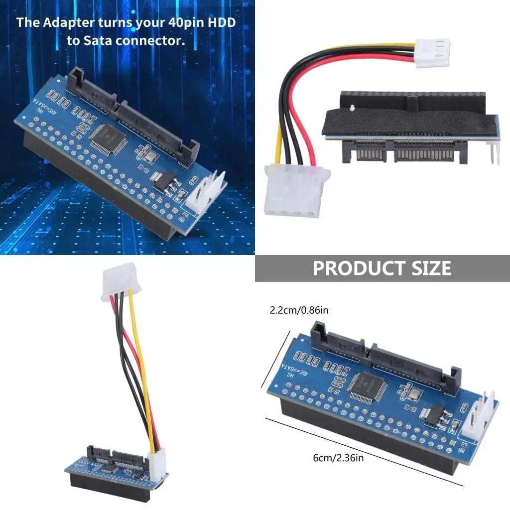

R53C 40 Pin Hard Drive Connector HDD Adapter 3.5 IDE to Hard Disk Converter