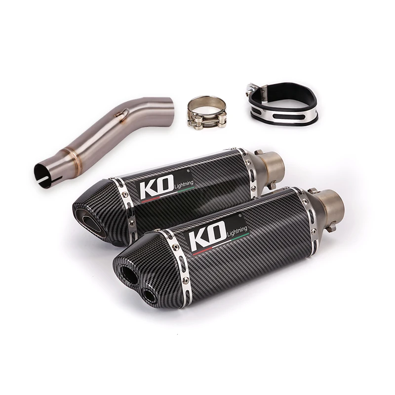 

Slip On For Honda CB300R CB250R Motorcycle Exhaust Muffler Tail Pipe 51mm Connecting Link Tube Stainless Steel With DB Killer