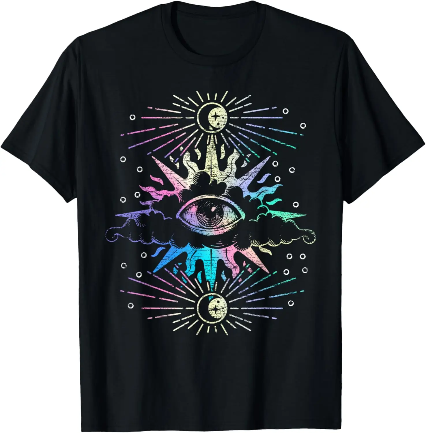 Gothic Blackcraft Wiccan Witch Pagan Occult All Seeing Eye T-Shirt