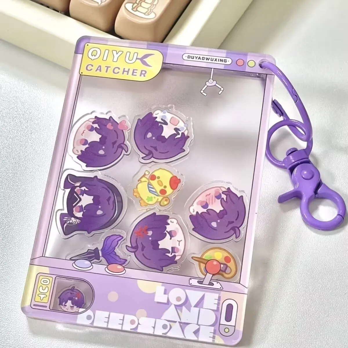 Game Love and Deepspace Shake Keychain Cosplay  Anime Sylus Xavier Zayne Rafayel  Acrylic Pendant  Keyring  bag charm