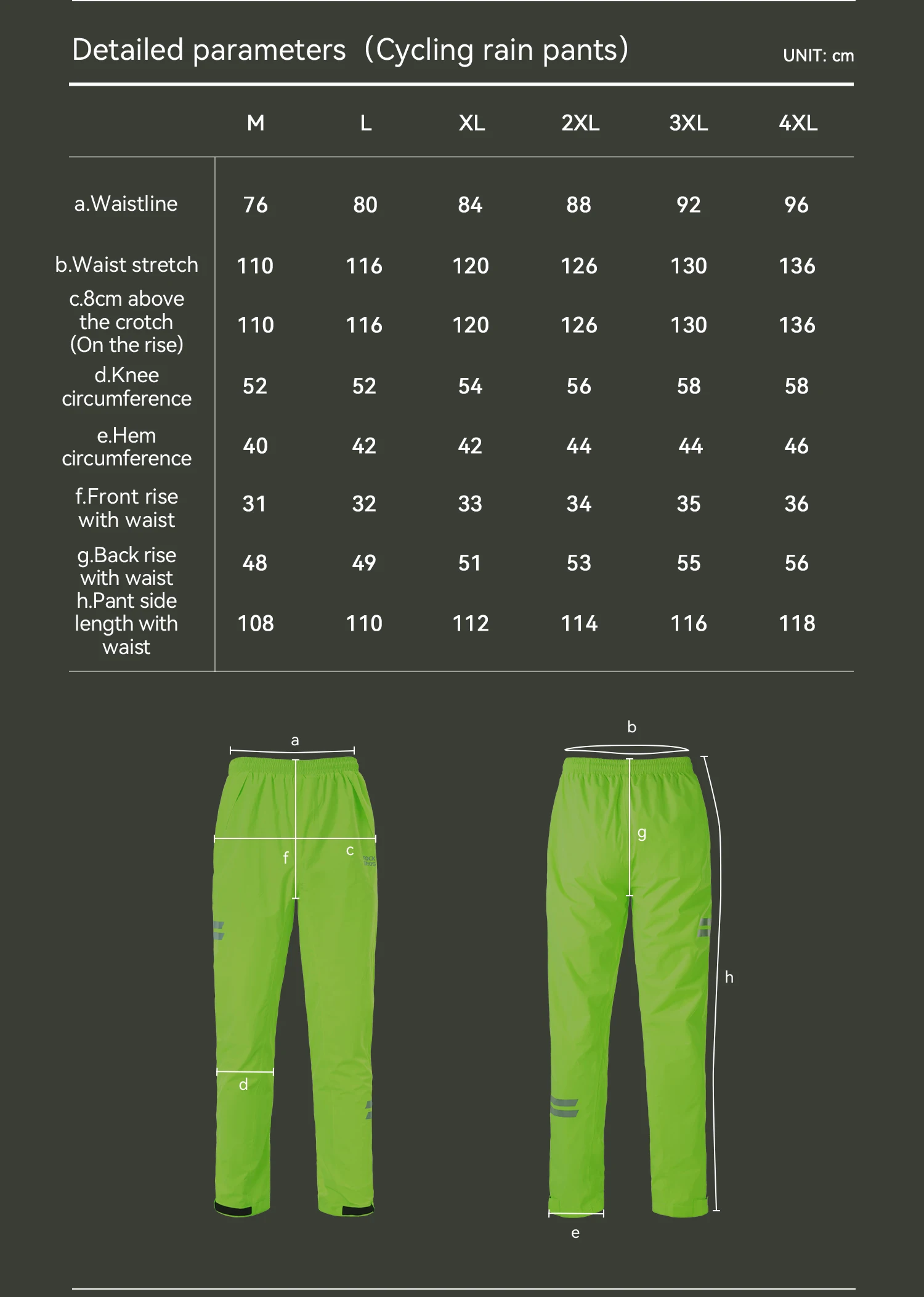 ROCKBROS Fahrrad-Regenmantel Allwetter Stark Regenfest Atmungsaktive Regenbekleidung Outdoor Leichter Packbarer Regenmantel-Set – Detail 21