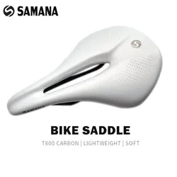 SAMANA MTB/Road Carbon Saddles Mountain Bicycle Fiber Cushion Seats 240-143/155 mm Steel Rails Shockproof Road Cycling